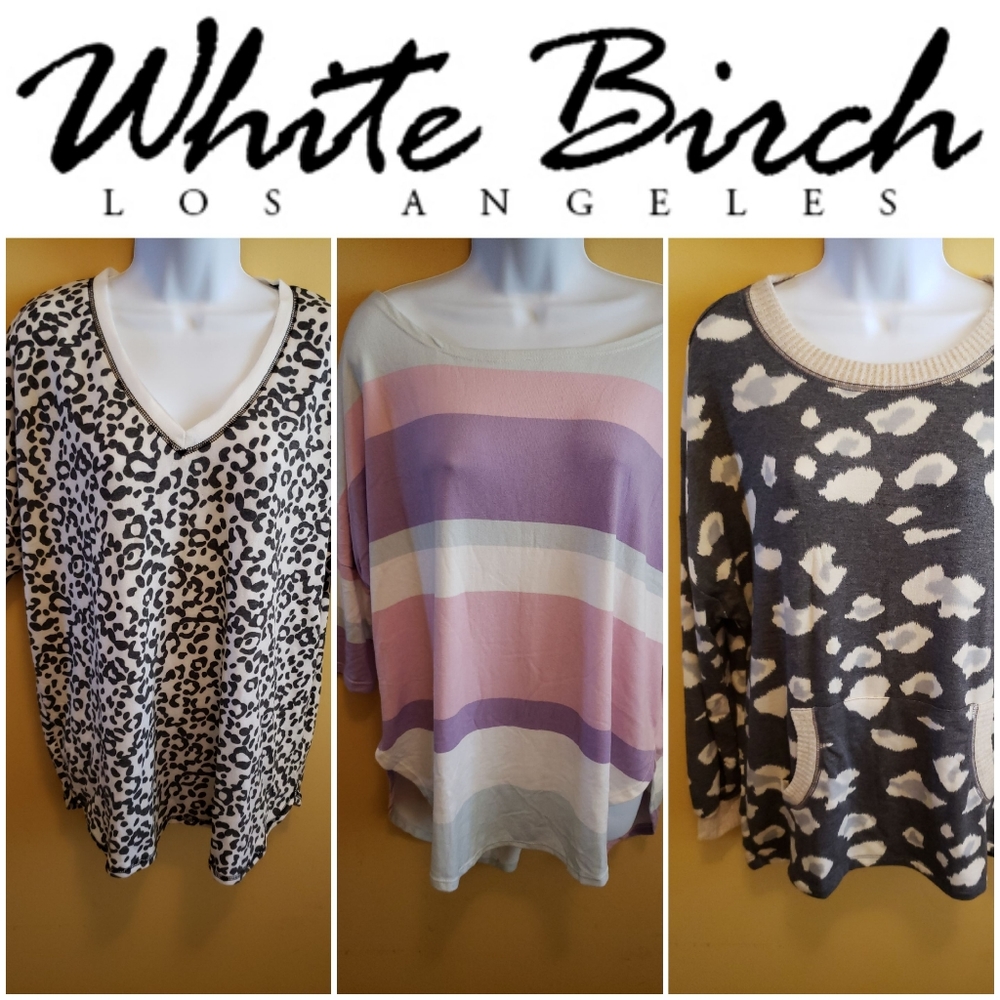 White Birch lot of 3 large shirts